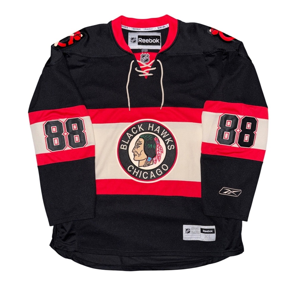 Reebok Chicago Blackhawks Patrick Kane 88 NHL Hockey Jersey Throwback Retro XL